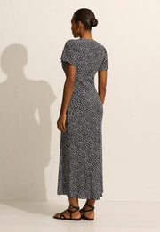 Short Sleeve Bias Dress - Dandelion - Matteau